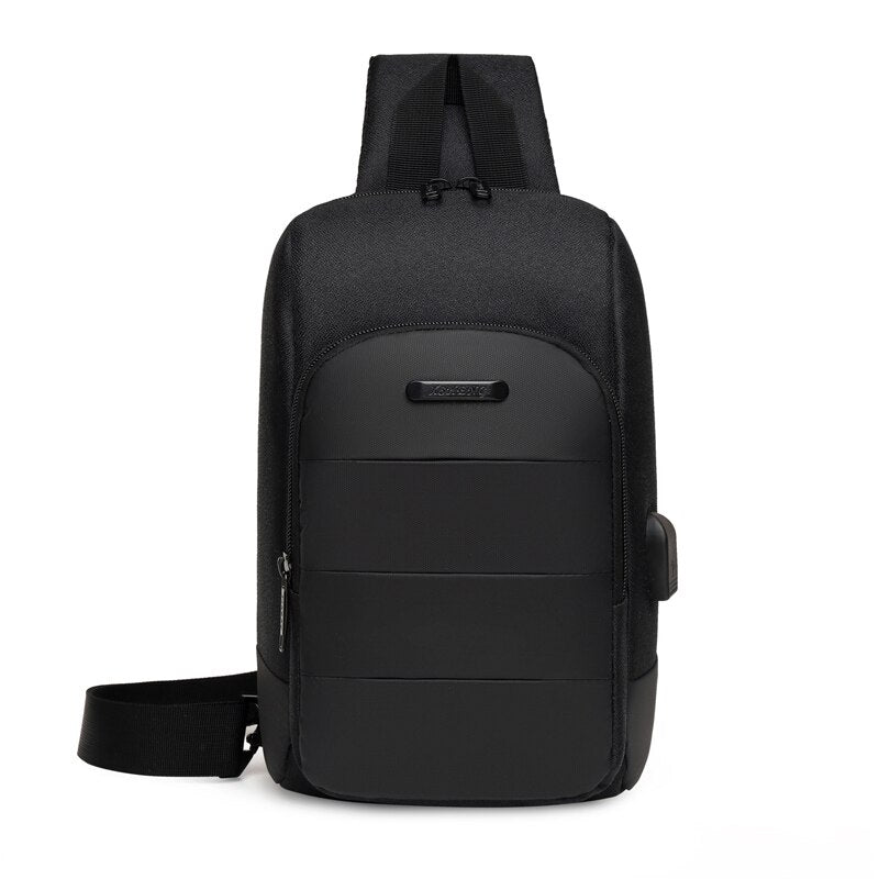 Men's Backpack Business Crossbody Bags For Men Multi-function Waterproof Bag Male USB Charging Large Capacity Chest Bags Travel