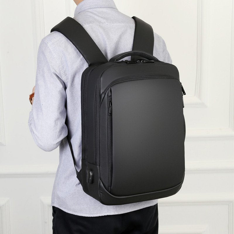 Backpack For Men Multifunctional Business Notebook Backpack USB Charging Waterproof Film Men's Backbag Casual Bag