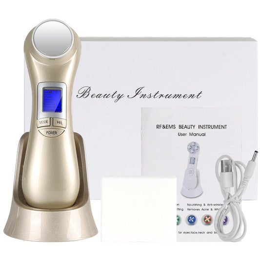 6 in1 LED RF Photon Facial Skin Lifting Rejuvenation Face Massage Machine EMS Ion Microcurrent Beauty Device