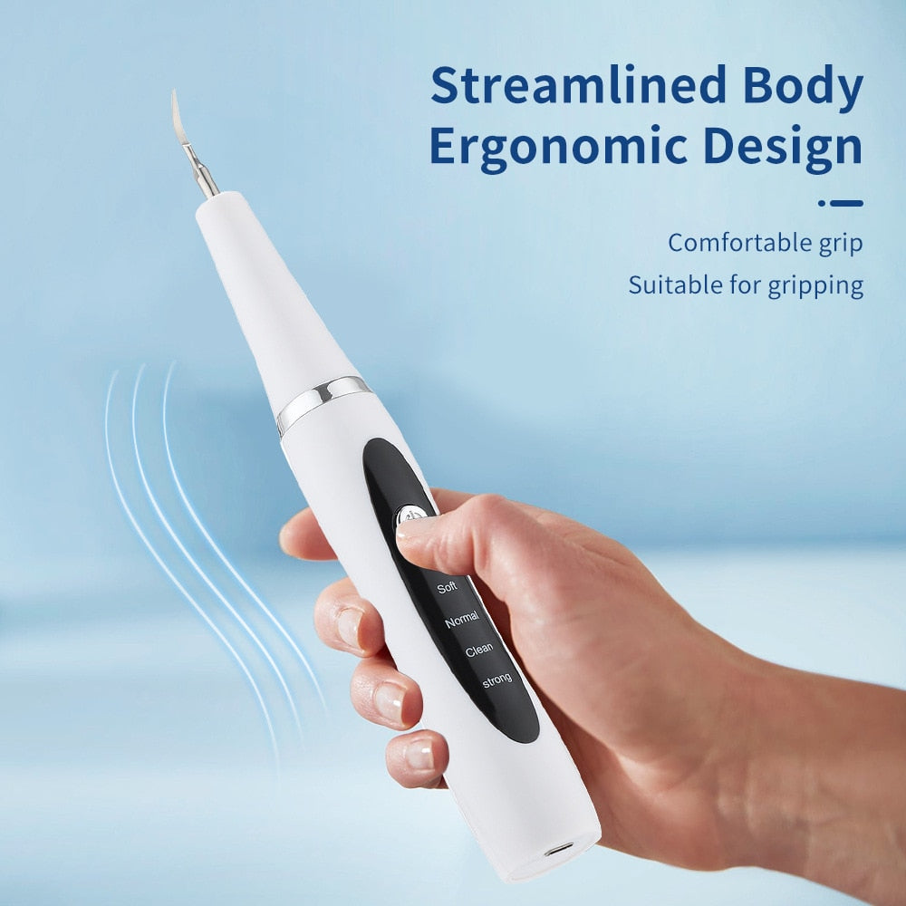Ultrasonic Electric Tooth Cleaner Sonic Dental Scaler Calculus Tartar Remover USB Charger Plaque Stains Removal Teeth Whitening