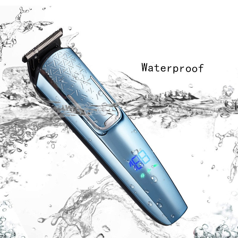 5in1 Professional Hair Clipper Cutting Machine Digital Display USB Charging Men's Electric Shaver Nose Trimmer Engraver Male