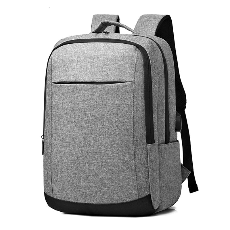 Fashion Men's Backpack Oxford Cloth Waterproof Large Capacity Shoulder Bag Holds 15.6 Inches Laptop Bag With USB Port Rucksack