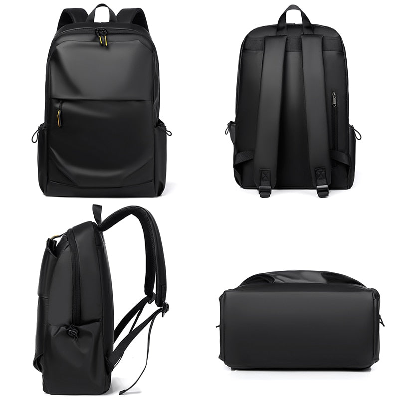 Business Men's Backpack Zipper Design 15.6 Inches Laptop Bag For Male Nylon Cloth Wear-resistant Waterproof Casual Rucksack