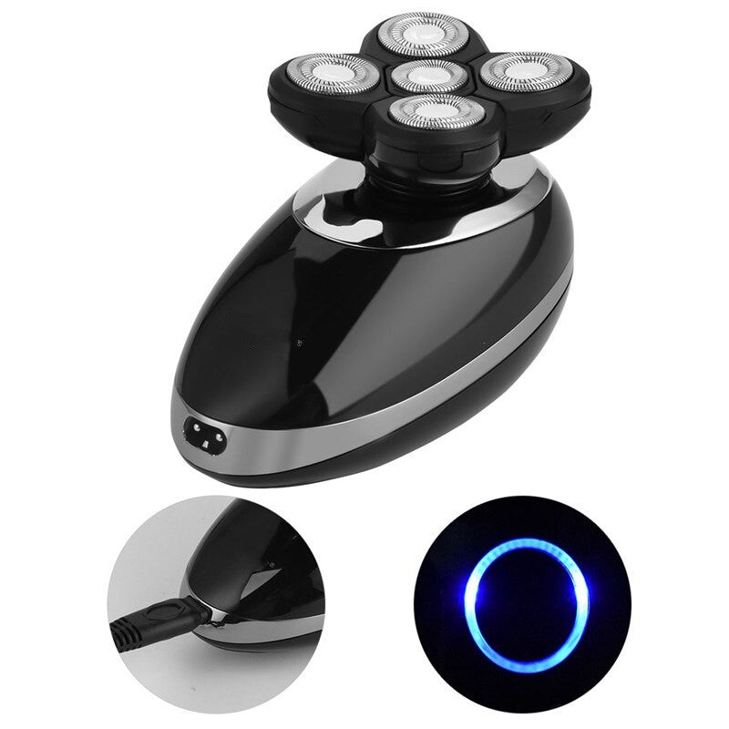 USB Men's Shaver 5 blade Floating Shaving Bald trimmer 4 in 1 Rechargeable Electric Shaver Hair Cutter Barber Machine