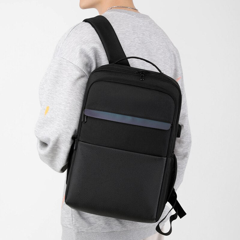 Backpack For Men Multifunctional Waterproof Bag USB Business Portable Laptop Rucksack Large Capacity Unisex Backbag 15.6 Inches
