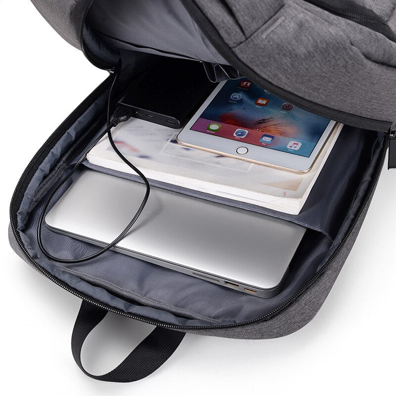 Men's Backpack Multifunction USB Charging Bag Waterproof Oxford Cloth Rucksack Male For Laptop 15.6 Inch Business Casual Bagpack
