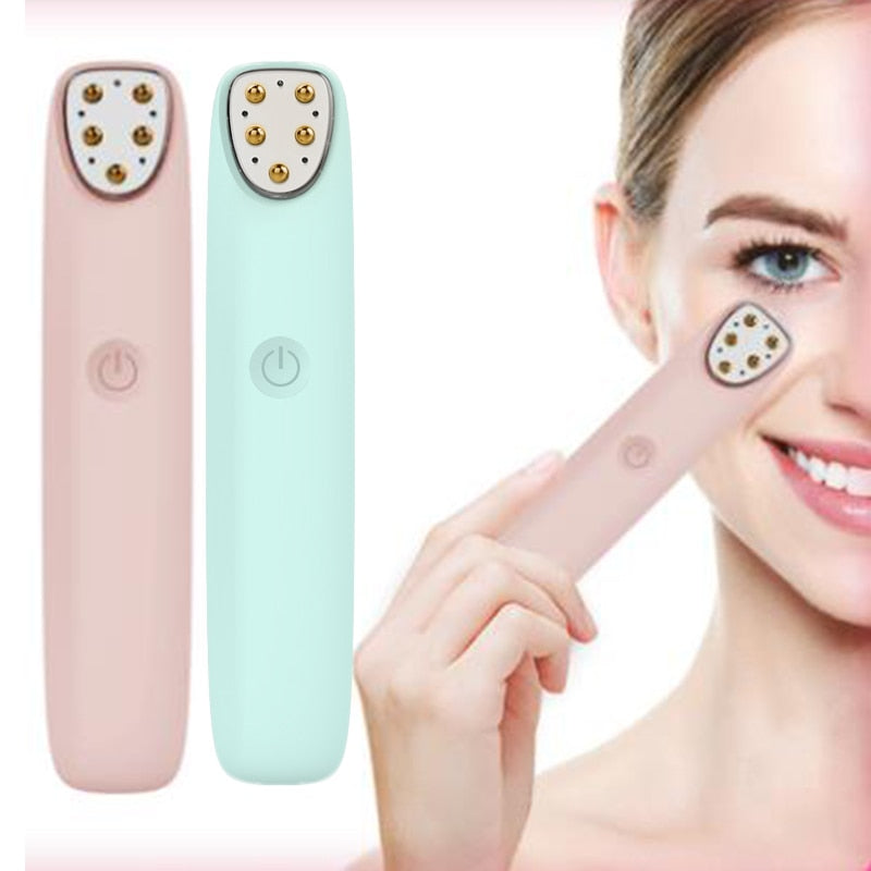 Multi-functional RF Eye Massager Facial Skin Anti Wrinkle Dark Circle Remove Electric Massager Heating Vibration Massage Pen eye