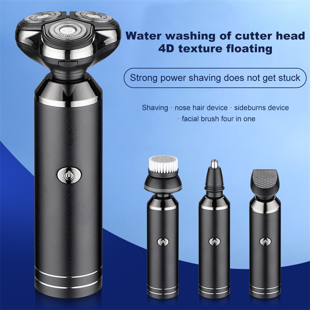 Men's Electric Shaver Epilator Nose Trimmer Rechargeable Face Beard Razor Depilator Facial Hair Removal Shaving Machine