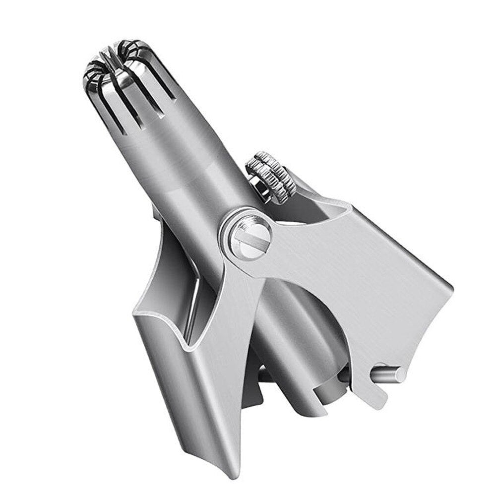 Nose Trimmer for Men Stainless Steel Manual Trimmer for Nose  Razor Shaver Washable Nose Ear Hair Trimmer