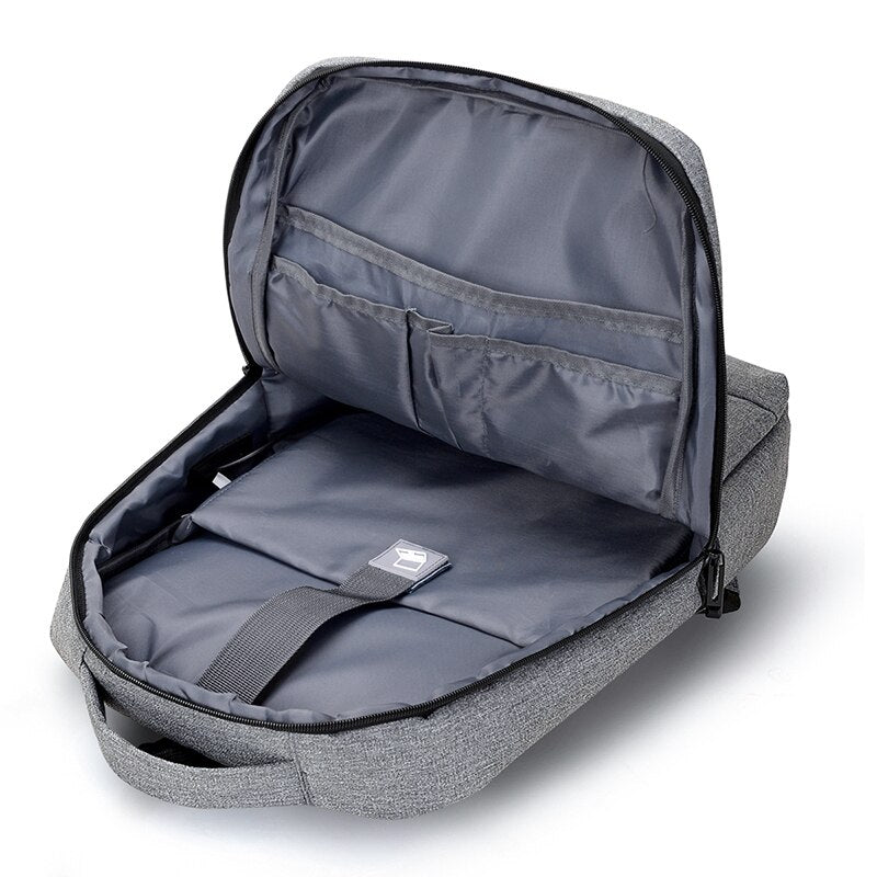 Men's Business Backpack Laptop 15.6  Nylon Waterproof Portable Travel Bag For Male USB Charging Design Multifunctional Rucksack