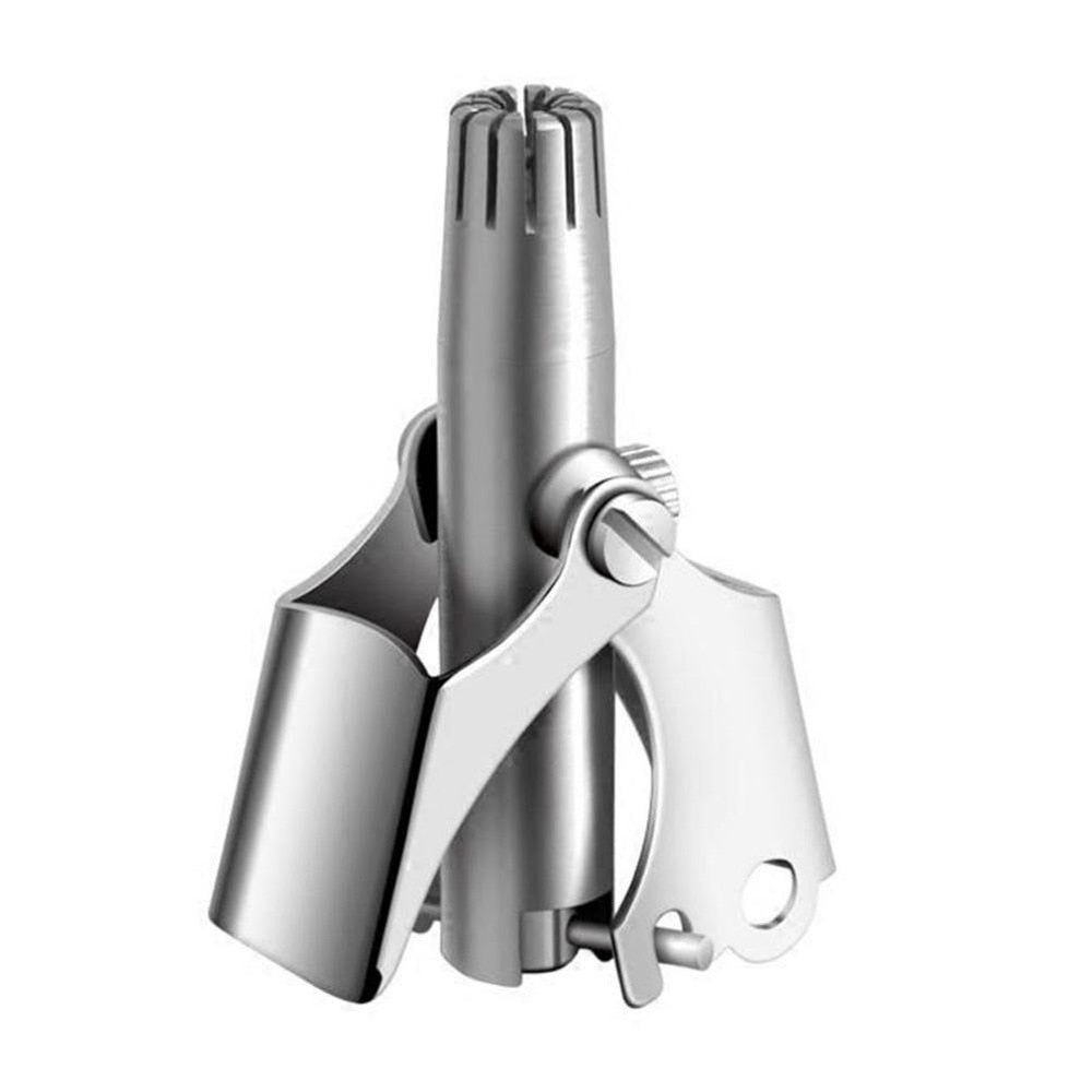 Nose Trimmer for Men Stainless Steel Manual Trimmer for Nose  Razor Shaver Washable Nose Ear Hair Trimmer