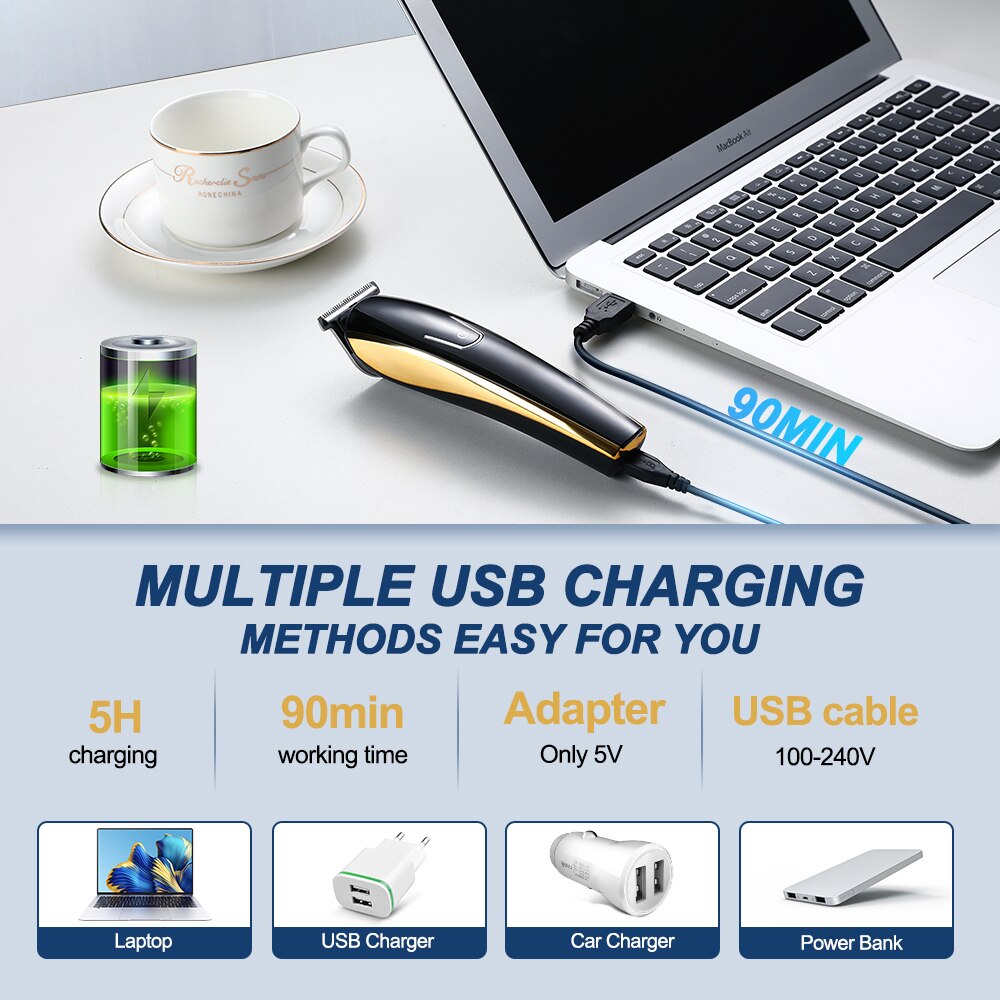 3In1 Hair Trimmer for Men Electric Hair Clipper Grooming Kit Eyebrow Beard Trimmer Electric Shaver Hair Cutting Machine