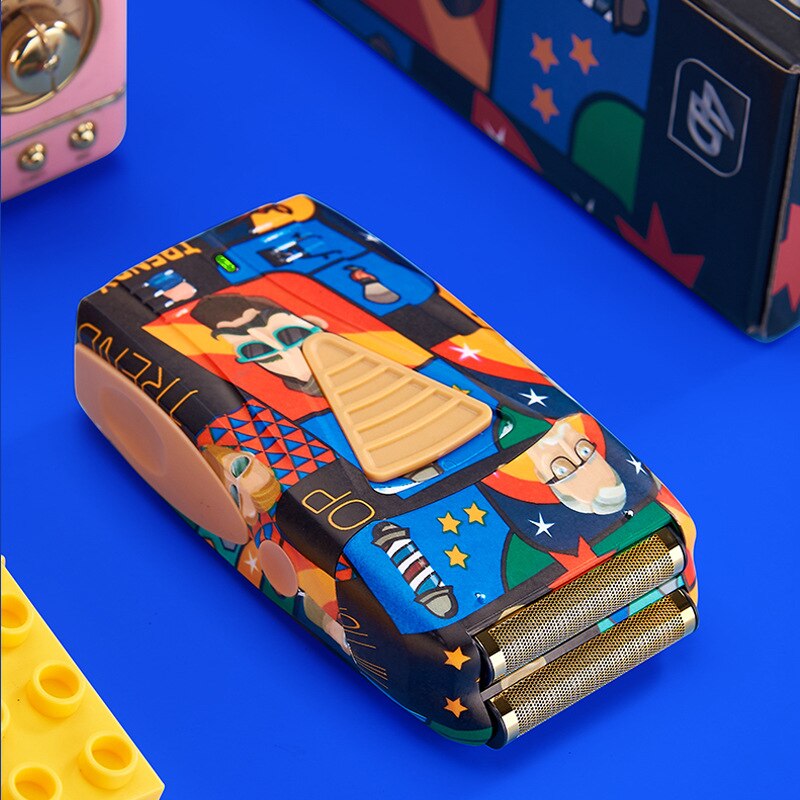 Shaving Machine for Men New Rechargeable Graffiti Men's Electric Shaver Men's Beard Trimmer