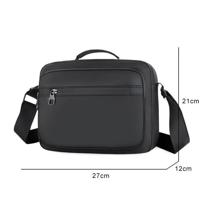 Multifunctional Men's Shoulder Bag New Nylon Fashion Casual Messenger Bag Solid Color Zipper Travel Crossbody Bags For Men