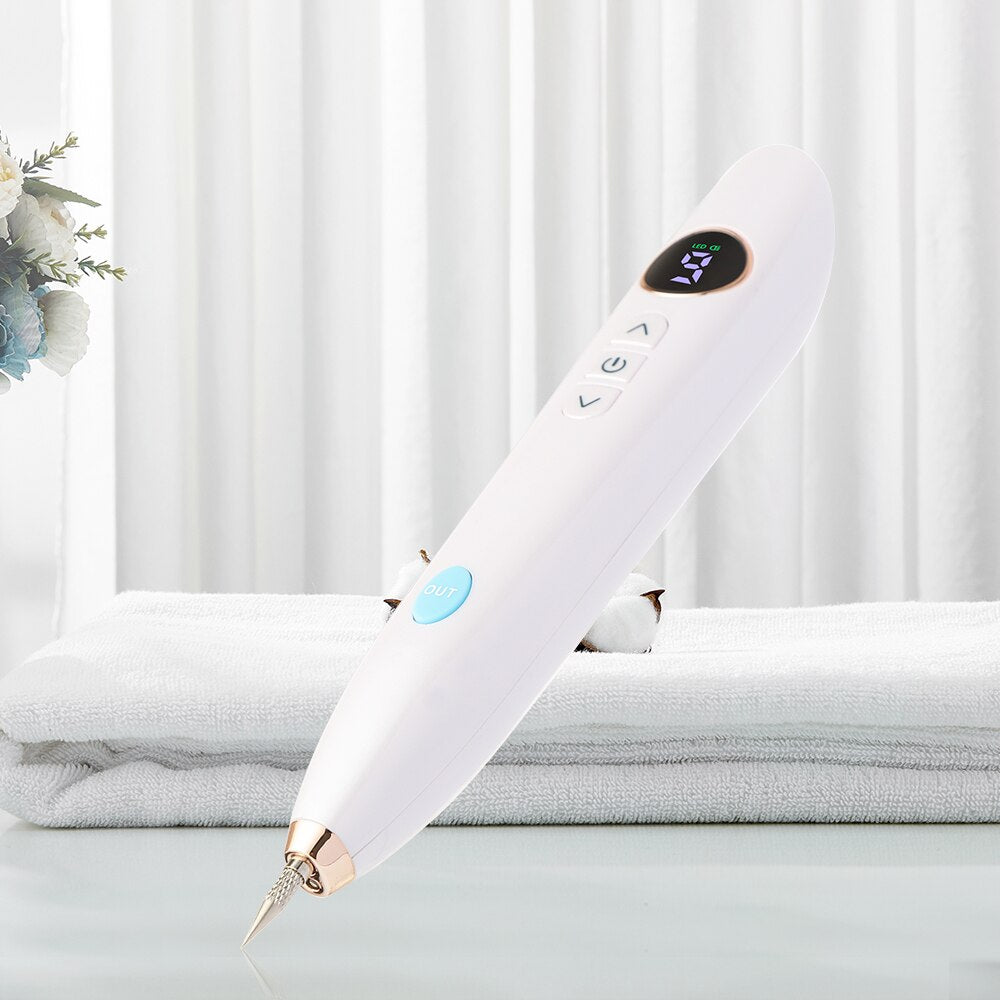 Mole Spot Scanning Pen Needle Light LED Screen 9-speed Tattoo Removal Plasma Pen Beauty Instrument