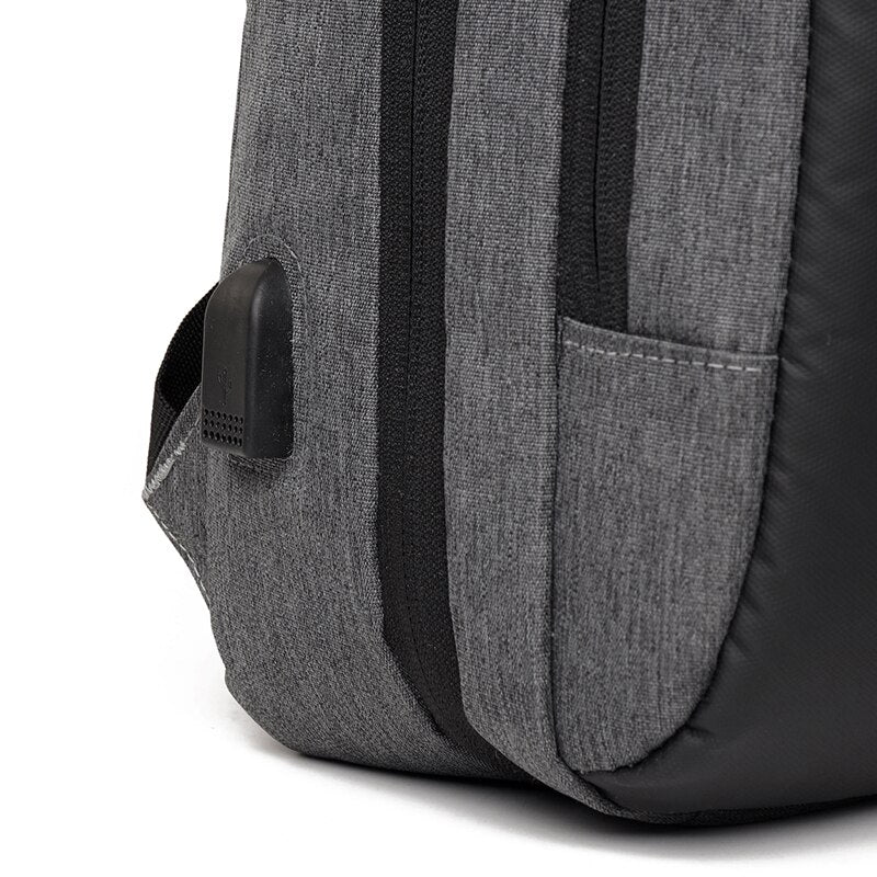 Business Backpack For Men Large-capacity Waterproof Bag USB Charging Rucksack For Male Laptop Bagpack 15.6' Portable Travel Bag