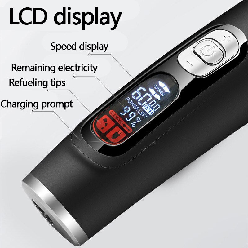 Adjustable 5-speed Hair Clipper Electric Beard Hair Trimmer for Men Rechargeable Hair Cutting Machine Barber/family