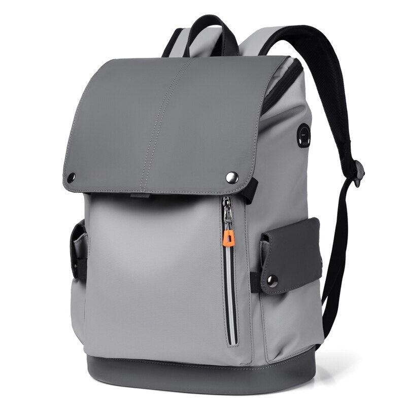 Men's Backpack Multifunctional Bags For Male Business Laptop Bag Waterproof Headphone Jack Bagpack PU Leather Casual Rucksack