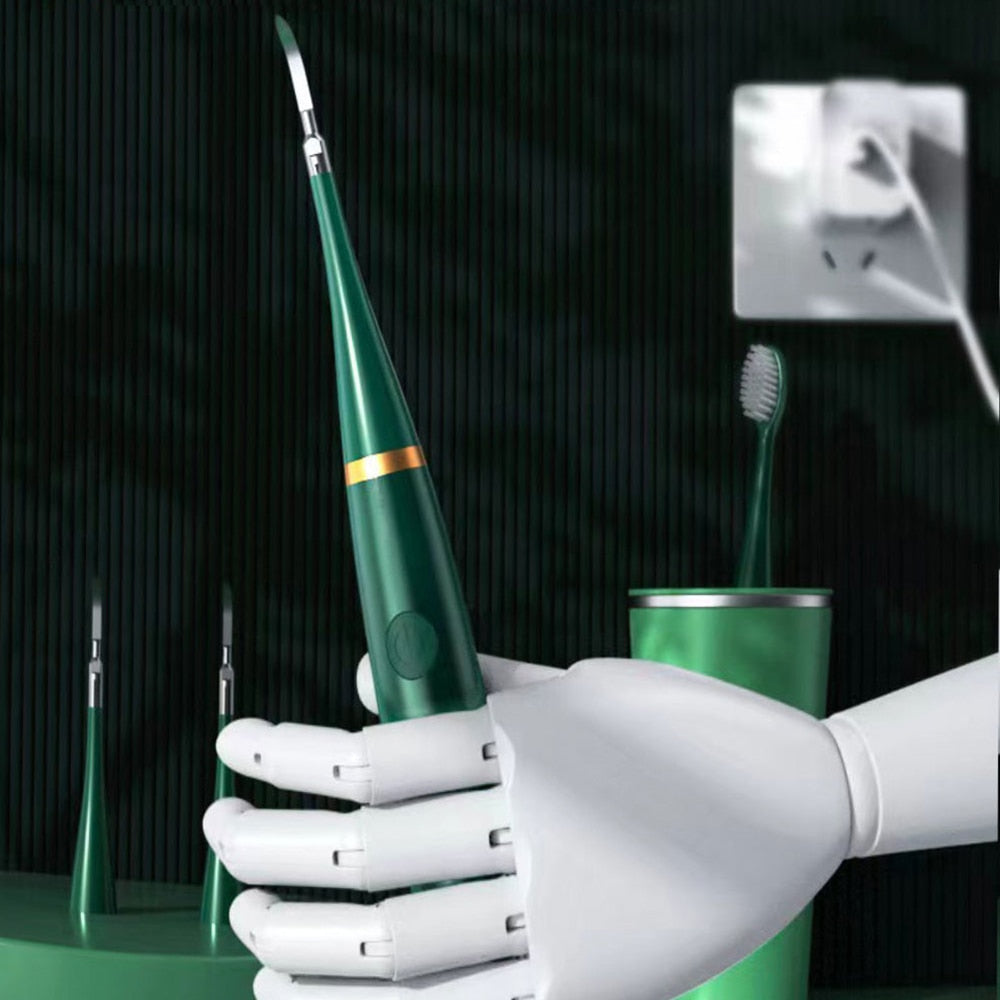 Smart Sonic Dental Scaler Electric Toothbrushes USB Rechargable Adults Toothbrush Dental Calculus Remover Tips Tooth Brush Heads