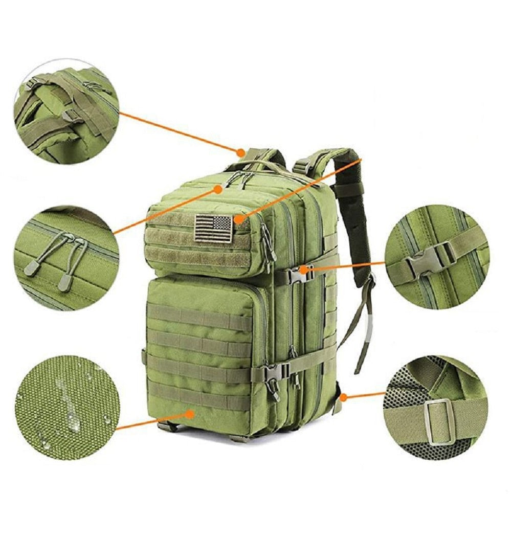 Army Military Tactical Backpack Large Hiking Backpacks Bags Business Men Backpack 25L/45L