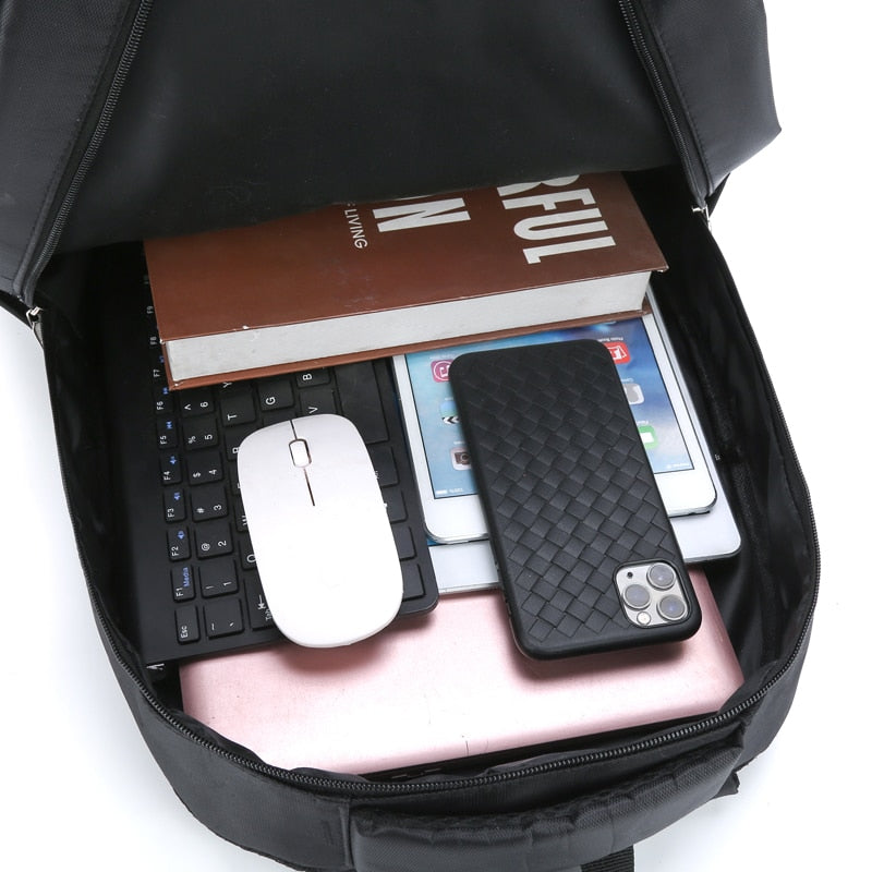 Backpacks For Man Fashion Simple Oxford Cloth Waterproof Women Rucksack High Capacity Business Travel Unisex Laptop Bag