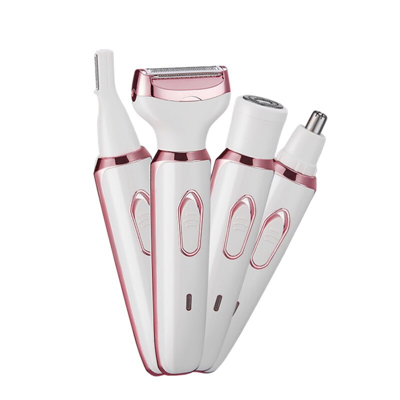 Hair Removal Trimmer for Nose Electric Facial Epilator Women'S Remover Body Shaver Machine Eyebrows Lips USB Charge Waterproof
