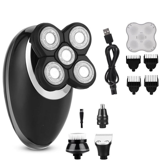 USB Men's Shaver 5 blade Floating Shaving Bald trimmer 4 in 1 Rechargeable Electric Shaver Hair Cutter Barber Machine