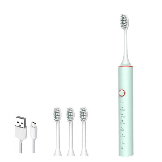 Smart Sonic Electric Toothbrush USB Ultrasonic Electric Toothbrush for Adults Automatic Tooth Brush Teeth Cleaning IPX7 Waterproof