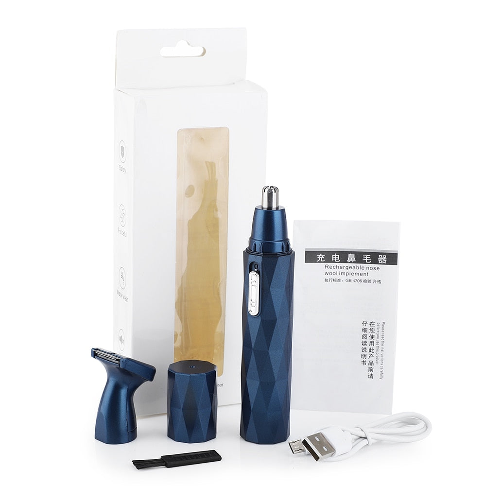 Electric Shaving Nose Ear Trimmer Safe Face Care Rechargeable Nose Hair Trimmer for Men Shaving Hair Removal Razor Beard