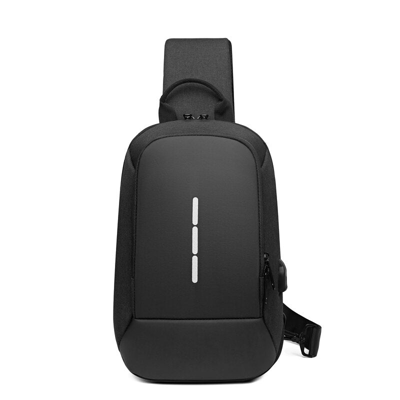 Business Crossbody Backpack For Men Multi-function Waterproof Bags Male Large Capacity Laptop Chest Bags Portable Travel Unisex