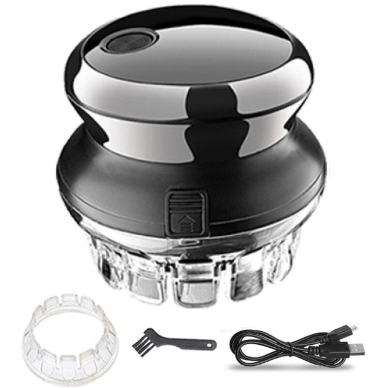 Electric Even Cut Rotary Hair Trimmer for Men Washable Rechargeable Hair Clipper Self-haircut Shortcut Kit for Men