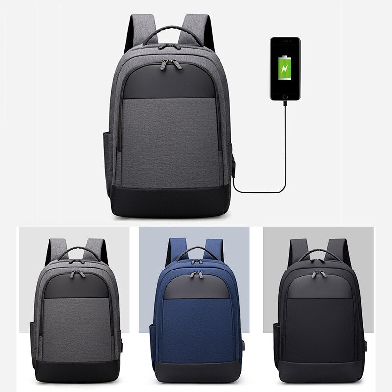 New Backpack For Men Multifunctional Business Waterproof Oxford Cloth Bag for Laptop 15 6 USB Charging Casual Rucksack Mans