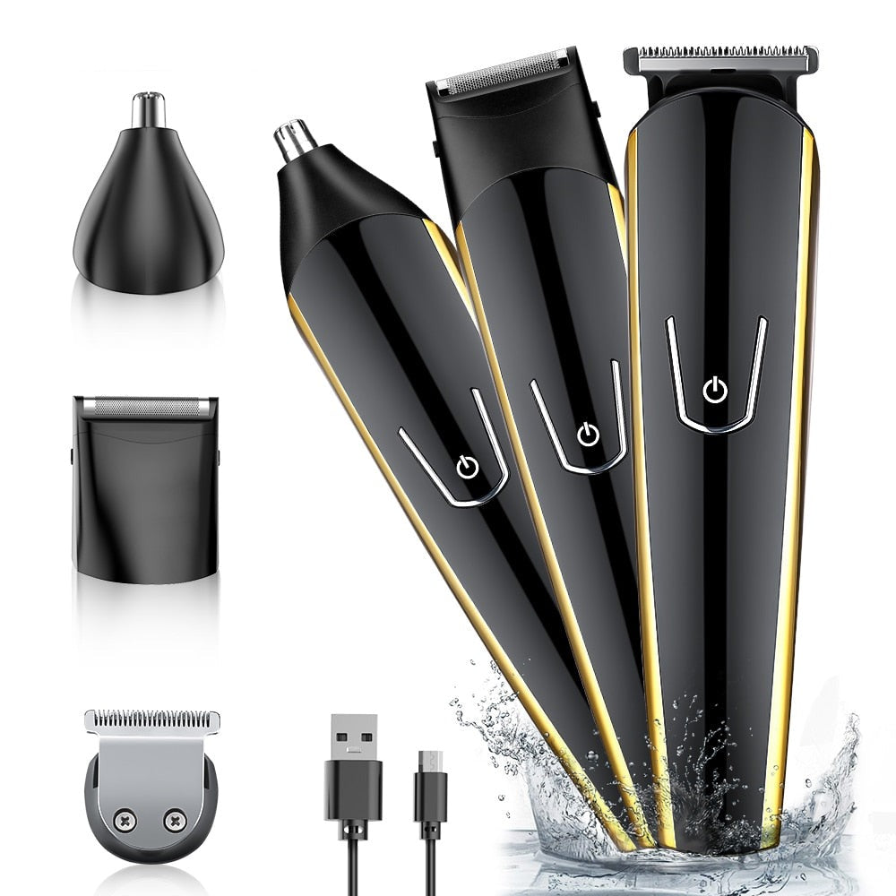 3In1 Hair Trimmer for Men Electric Hair Clipper Grooming Kit Eyebrow Beard Trimmer Electric Shaver Hair Cutting Machine