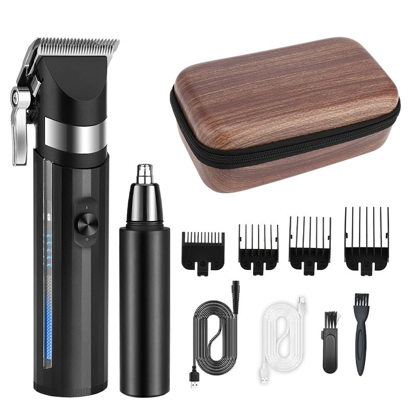 Electric Hair Trimming Kit Hair Clipper+Nose Hair Clipper Professional Hair Cutting Machine Electric Razor Beard Trimmer