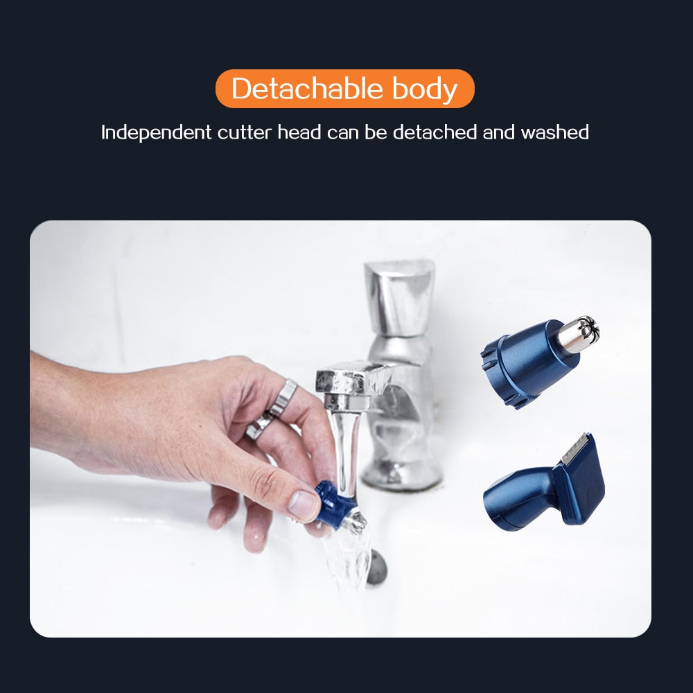 Electric Shaving Nose Ear Trimmer Safe Face Care Rechargeable Nose Hair Trimmer for Men Shaving Hair Removal Razor Beard