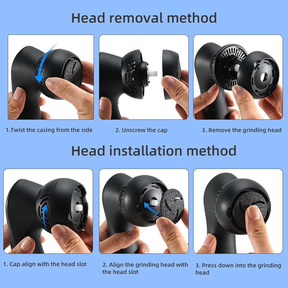 Electric Grinding Pedicure Tools Foot Sandpaper File for Heels Professional Foot Care Tool Dead Hard Skin Callus Remover