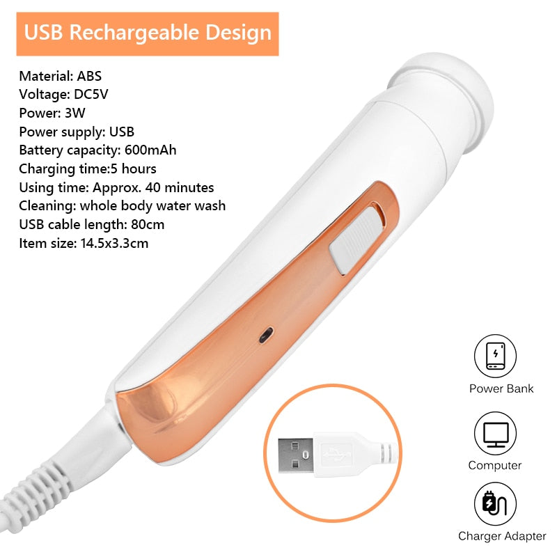 Electric Eyebrow Trimmer USB Rechargeable 4 In 1 Clipper Hair Remover Machine Women Shaver Lady Epilator Razor Face Makeup Tool