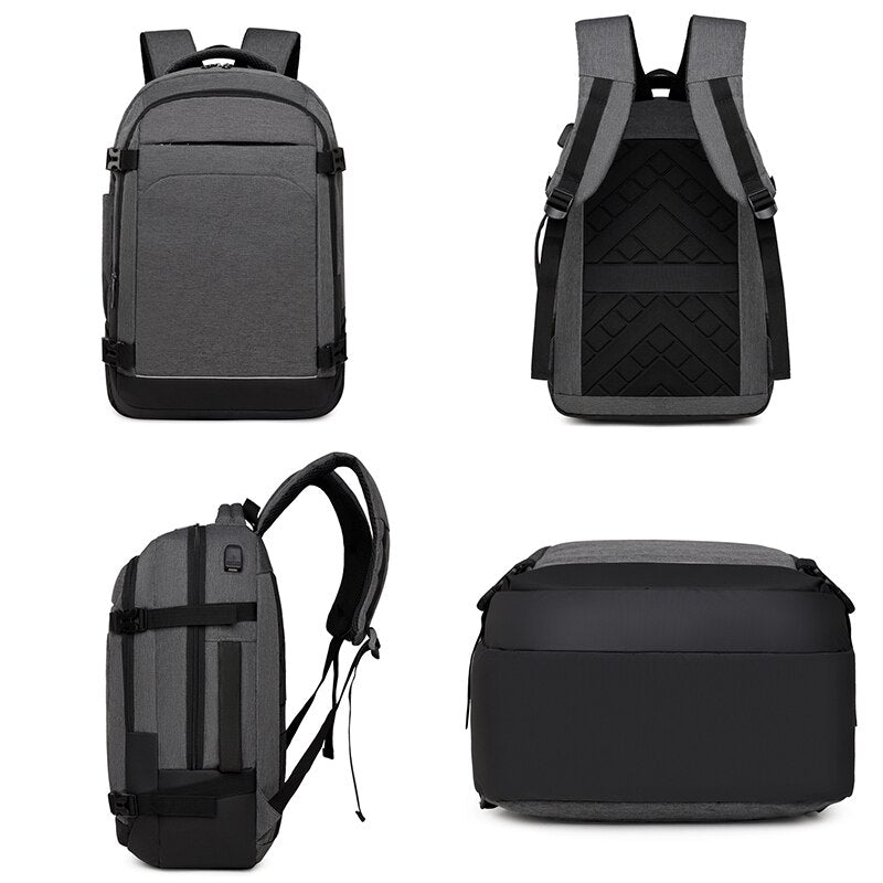 Men's Business Backpack New Multifunction USB Charging Bag For Male Rucksack Laptop Bagpack 15.6 Inches Luxury Unisex