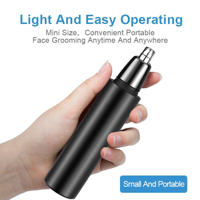 Nose Hair Trimmer Rechargeable Electric Ear Facial Neck Hair Remover for Men Waterproof Portable Shaving Machine