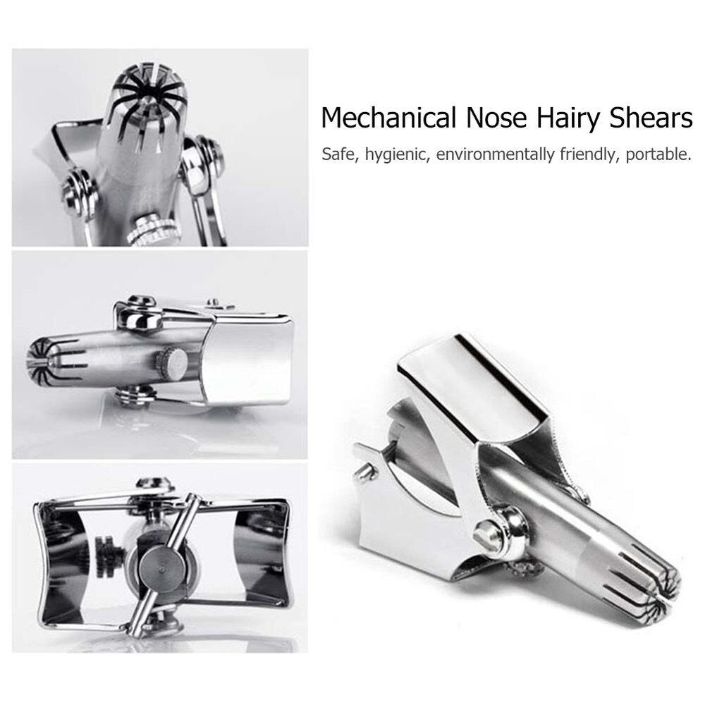 Nose Trimmer for Men Stainless Steel Manual Trimmer for Nose  Razor Shaver Washable Nose Ear Hair Trimmer