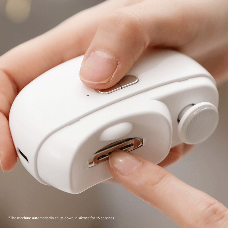 2 IN 1 Electric Nail Clipper Cutter With LED Light Automatic Nail Drill Trimmer For Kid Adult Manicure Tools Nails Clippers