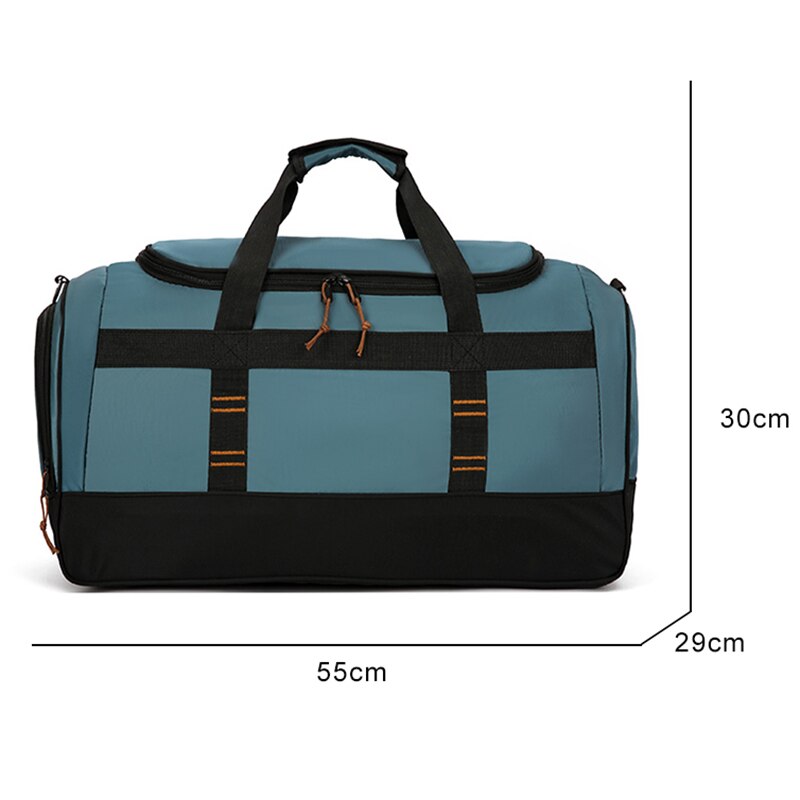 Oxford Cloth Waterproof Men Travel Bag Large Capacity Messenger Bag Multifunction Design Shoulder Bag Wet And Dry Separation