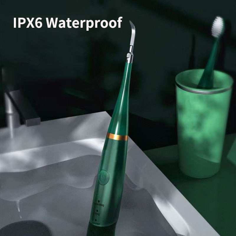 Smart Sonic Dental Scaler Electric Toothbrushes USB Rechargable Adults Toothbrush Dental Calculus Remover Tips Tooth Brush Heads