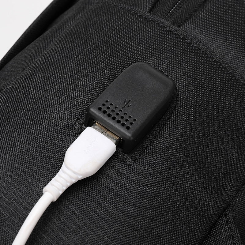Men's Backpack Holds 15.6 Inches Laptop Bag Multifunction USB Charging Large Capacity Nylon Waterproof Rucksack For Male