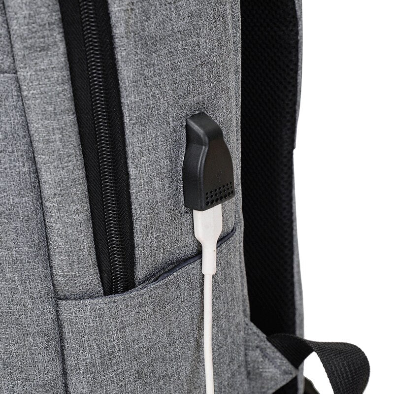 Men's Business Backpack Laptop 15.6  Nylon Waterproof Portable Travel Bag For Male USB Charging Design Multifunctional Rucksack