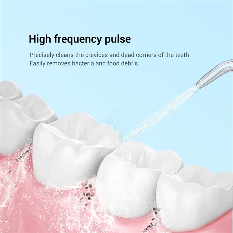 Portable Oral Irrigator Dental Water Thread For Teeth Cleaner Rechargeable Water Flosser 6 Cleaning Mode Mouth Washing Machine