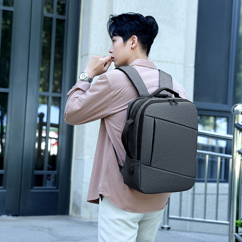 Multifunctional Men's Backpack Fashion Comfortable Large Capacity Business Bag High Quality Oxford Cloth Design Shoulder Handbag
