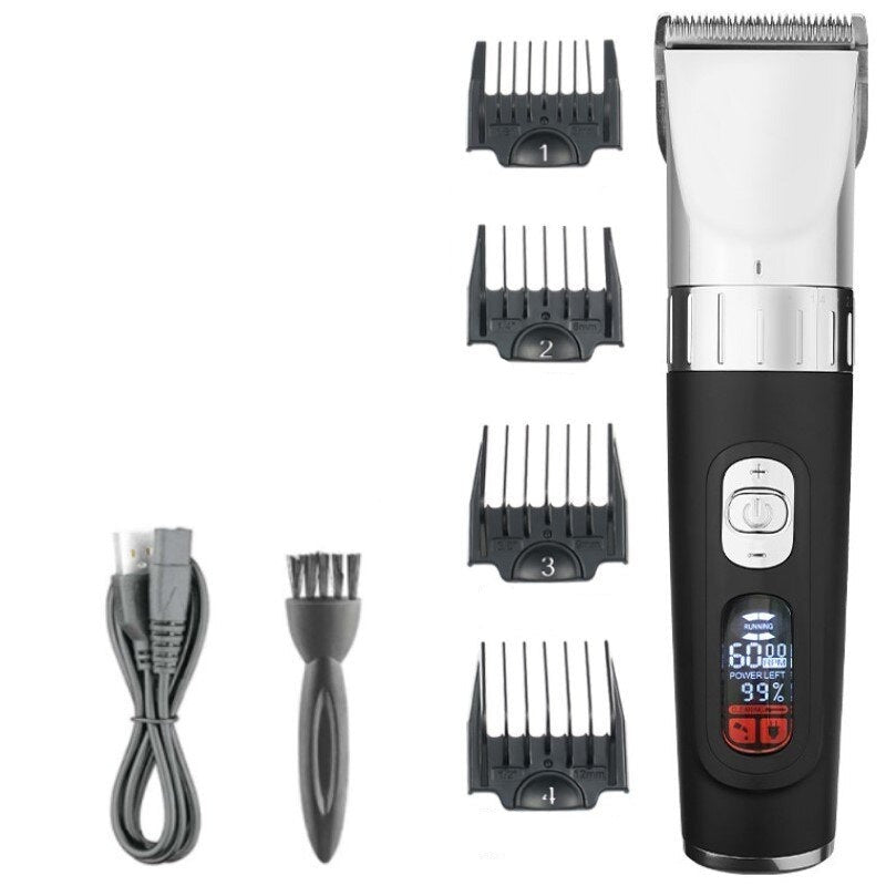 Adjustable 5-speed Hair Clipper Electric Beard Hair Trimmer for Men Rechargeable Hair Cutting Machine Barber/family