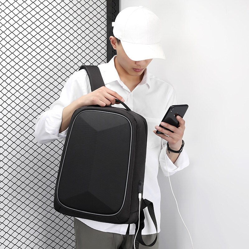 Business Backpack For Men USB Charging Multifunctional Oxford Cloth Waterproof Luxury Rucksack Unisex Holds 15.6-inch Laptop bag