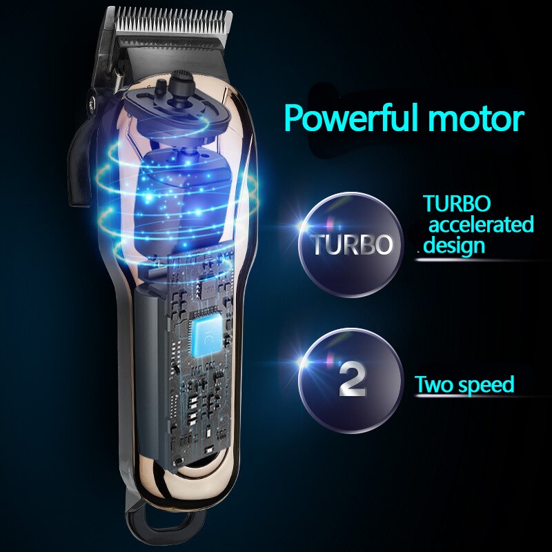 Professional Hair Clipper for Barber Rechargeable Hair Trimmer Hair Shaving Machine Electric Hair Cutting Beard Cut